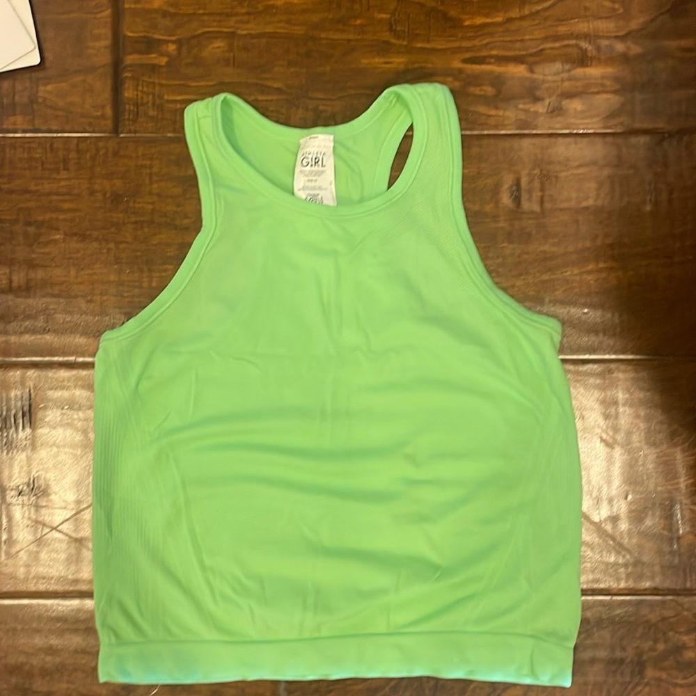 Athleta Girl green tank Size M (10-12)